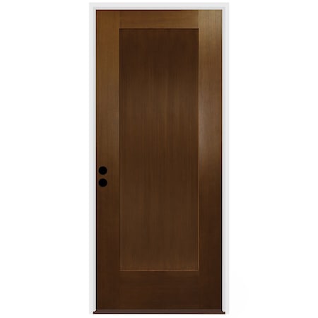 Codel Doors 32" x 80" Fir Grain Shaker Exterior Fiberglass Door 2868RHISPFG1PSHK49161DB